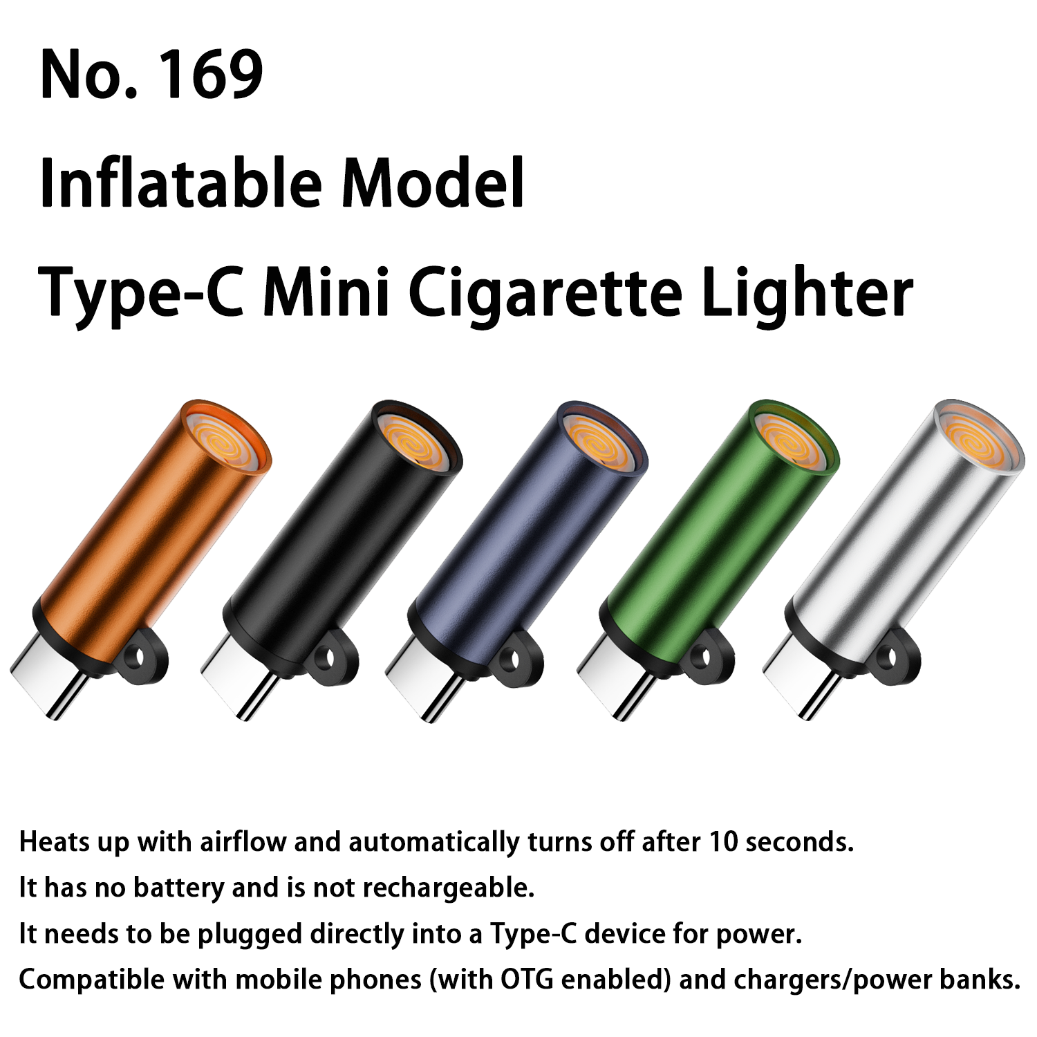 Type-C Cigarette Lighter